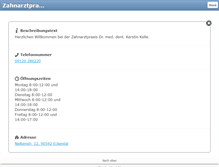 Tablet Screenshot of dr-kelle.de